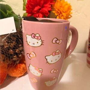 Hello Kitty Pink Mug with Cute Bow Design